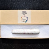 CHARGED 4.0"  Cinnabrite Crystal Massage Wand Reflexology Energy Healing REIKI