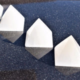 2" (50mm) Moroccan Selenite Pyramid Hand-carved Hand-Polished POWERFUL ENERGY