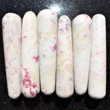 CHARGED 4.0"  Cinnabrite Crystal Massage Wand Reflexology Energy Healing REIKI