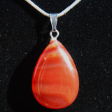 Perfect Pendant Carnelian Agate Pendant + 20" Chain: EMPOWER ZENERGY GEMS