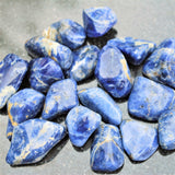 Brazilian Sodalite Crystal Perfect Pendant 20" Silver Chain ENERGIZING!