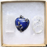 Perfect Pendant - Lapis Lazuli Heart Pendant + 20" Chain by ZENERGY GEMS