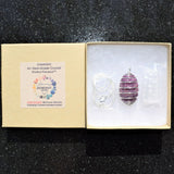 CHARGED Himalayan Starfire Ruby Crystal Perfect Pendant + 20" Chain WOW