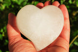 Amazing WHITE Selenite Crystal Heart - Grid Centerpiece POWERFUL: ZENERGY GEMS