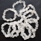 10 x 7" Strands of Amplifier Clear Quartz Crystal Beads - Beader's & Gridder's!