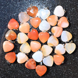 Perfect Pendant Carnelian Agate HEART Pendant + 20" Chain: ZENERGY GEMS