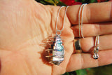 xPerfect Pendant™ Heaven's Temple™ Bismuth Crystal Pendant 26" 925 Silver Chain