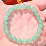 Premium CHARGED Green Aventurine Crystal 8mm Bead Bracelet Stretchy ENERGY REIKI