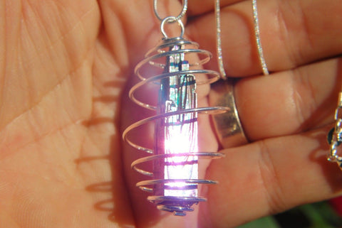 xPerfect Pendant™ Pillar of Tranquility™ Bismuth Crystal Pendant 26" 925 Chain