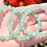 Premium CHARGED Green Aventurine Crystal 8mm Bead Bracelet Stretchy ENERGY REIKI