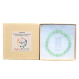 Premium CHARGED Green Aventurine Crystal 8mm Bead Bracelet Stretchy ENERGY REIKI