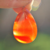 Perfect Pendant Carnelian Agate Pendant + 20" Chain: EMPOWER ZENERGY GEMS