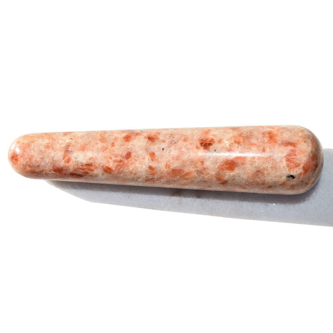 Charged 4" Sunstone Massage Wand Crystal Healing Energy ~70g