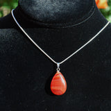 Perfect Pendant Carnelian Agate Pendant + 20" Chain: EMPOWER ZENERGY GEMS