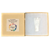 CHARGED 2.25" Selenite Crystal Hand-Carved Angel Peaceful Energy! ZENERGY GEMS