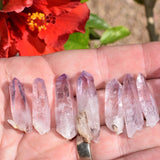 CHARGED Premium Veracruz Amethyst Crystal Perfect Pendant + 20" Silver Chain