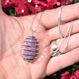 CHARGED Himalayan Starfire Ruby Crystal Perfect Pendant + 20" Chain WOW