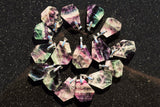 2" CHARGED "SUMO" Rainbow Fluorite Crystal Pendant Healing Energy 120cts USA