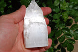 4" Selenite Crystal Tower of Divine Mind Healing POWER REIKI by ZENERGY GEMS