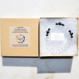 Premium CHARGED Amplifier (Clear) Quartz + Terahertz Quantum Wave Beads Bracelet