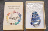 Brazilian Sodalite Crystal Perfect Pendant 20" Silver Chain ENERGIZING!