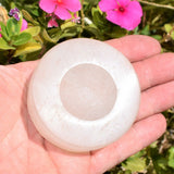 2.6" Selenite Crystal Sphere / Egg Charging Station Selenite Sphere & Egg Stand
