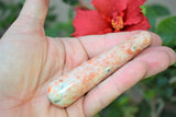 Charged 4" Sunstone Massage Wand Crystal Healing Energy ~70g