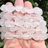 10 x 7" Strands of Amplifier Clear Quartz Crystal Beads - Beader's & Gridder's!