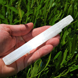 Amazing Pure WHITE Selenite Natural Crystal Wands POWERFUL (4 x 6" Wands)