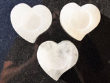 Amazing WHITE Selenite Crystal Heart - Grid Centerpiece POWERFUL: ZENERGY GEMS