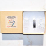 CHARGED Faceted Mystic Indigo Gabbro Crystal Perfect Pendant + 20" Chain