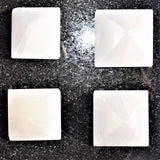 2" (50mm) Moroccan Selenite Pyramid Hand-carved Hand-Polished POWERFUL ENERGY