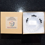 Premium CHARGED Amplifier (Clear) Quartz + Terahertz Quantum Wave Beads Bracelet