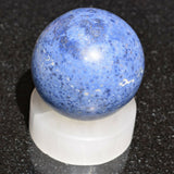 2.6" Selenite Crystal Sphere / Egg Charging Station Selenite Sphere & Egg Stand