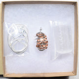 CHARGED Natural Copper Nugget Specimen Perfect Pendant + 20" Silver Chain USA