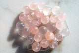 Perfect Pendant Rose Quartz Crystal Sphere Pendant + 20" Silver Chain