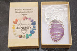 Brazilian Maraba Amethyst Crystal Perfect Pendant 20" Silver Chain