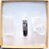 CHARGED Faceted Mystic Indigo Gabbro Crystal Perfect Pendant + 20" Chain