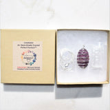 CHARGED Himalayan Starfire Ruby Crystal Perfect Pendant + 20" Chain WOW