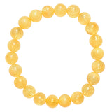 Premium CHARGED Citrine Crystal 4mm - 7mm Bead Bracelet Stretchy ENERGY REIKI