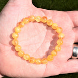 Premium CHARGED Citrine Crystal 4mm - 7mm Bead Bracelet Stretchy ENERGY REIKI