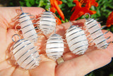 xCHARGED Polished Moroccan Selenite Crystal Perfect Pendant™ 20" 925 Silver Chain