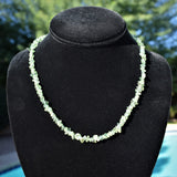 CHARGED Rare Dark Green Apatite Crystal 18" Necklace Healing Energy REIKI WOW!!!