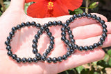 Premium CHARGED Hematite Crystal 8mm Bead Bracelet Stretchy ENERGY REIKI