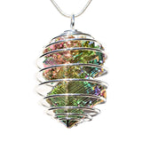 CHARGED USA Grown Bismuth Crystal Perfect Pendant + 20" Silver Chain