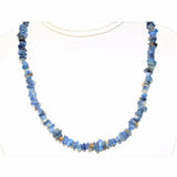 CHARGED Blue Kyanite Crystal Chip 18" Necklace Polished ENERGY REIKI