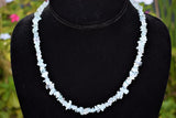 CHARGED Aquamarine Crystal Chip 18" Necklace Healing Energy REIKI WOW!!!