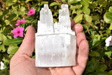 4" Twin Tower Divine Mind Selenite Crystal (Energy Healing)  - ZENERGY GEMS