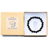 CHARGED Goldsheen Rainbow Obsidian Crystal 8mm Bead Bracelet Stretchy ENERGY