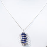 CHARGED Azurite Perfect Pendant ULTIMATE PSYCHIC STONE + 20" Silver Chain